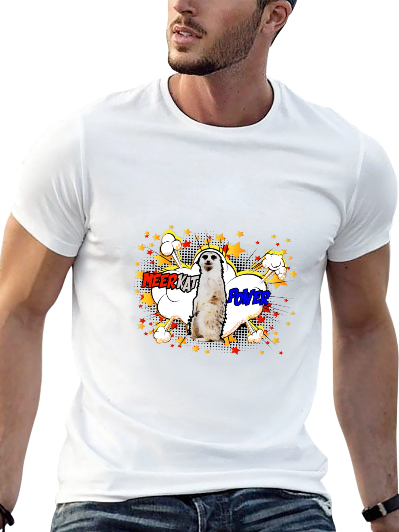 Meerkat Power Graphic Tee - Black
