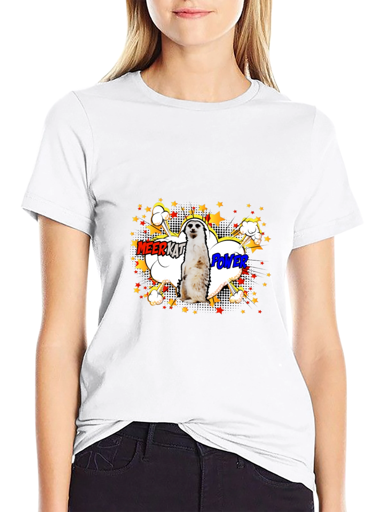 Meerkat Power Graphic Tee - Black