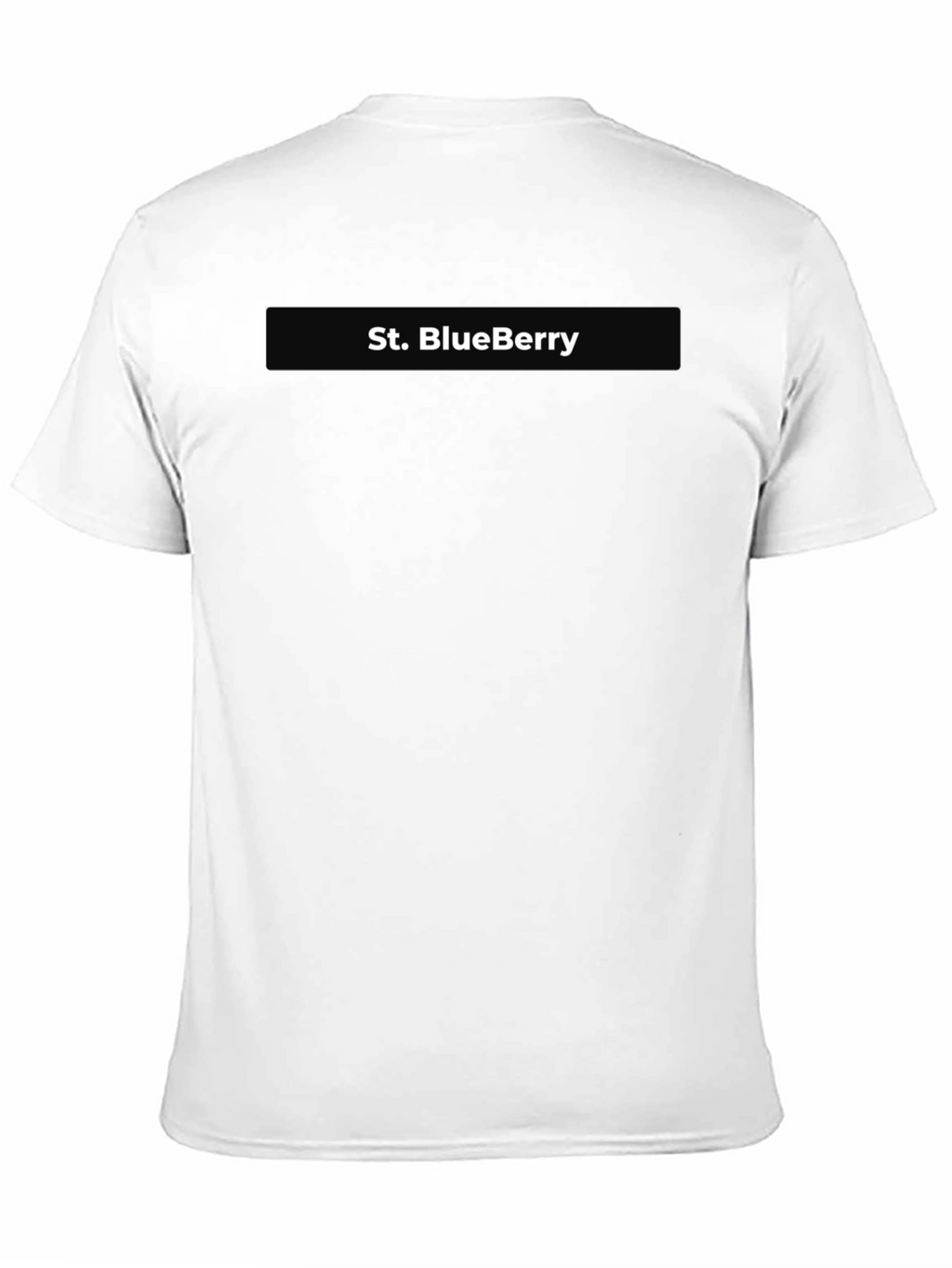 St. BlueBerry Graphic Black T-Shirt