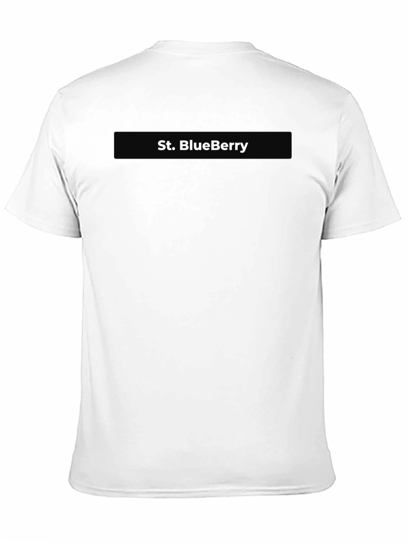 St. BlueBerry Graphic Black T-Shirt