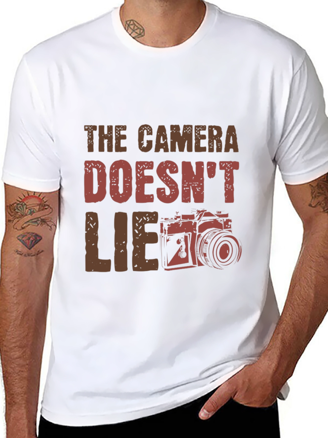 The Camera Doesnt Lie T-Shirt - Photography Tee