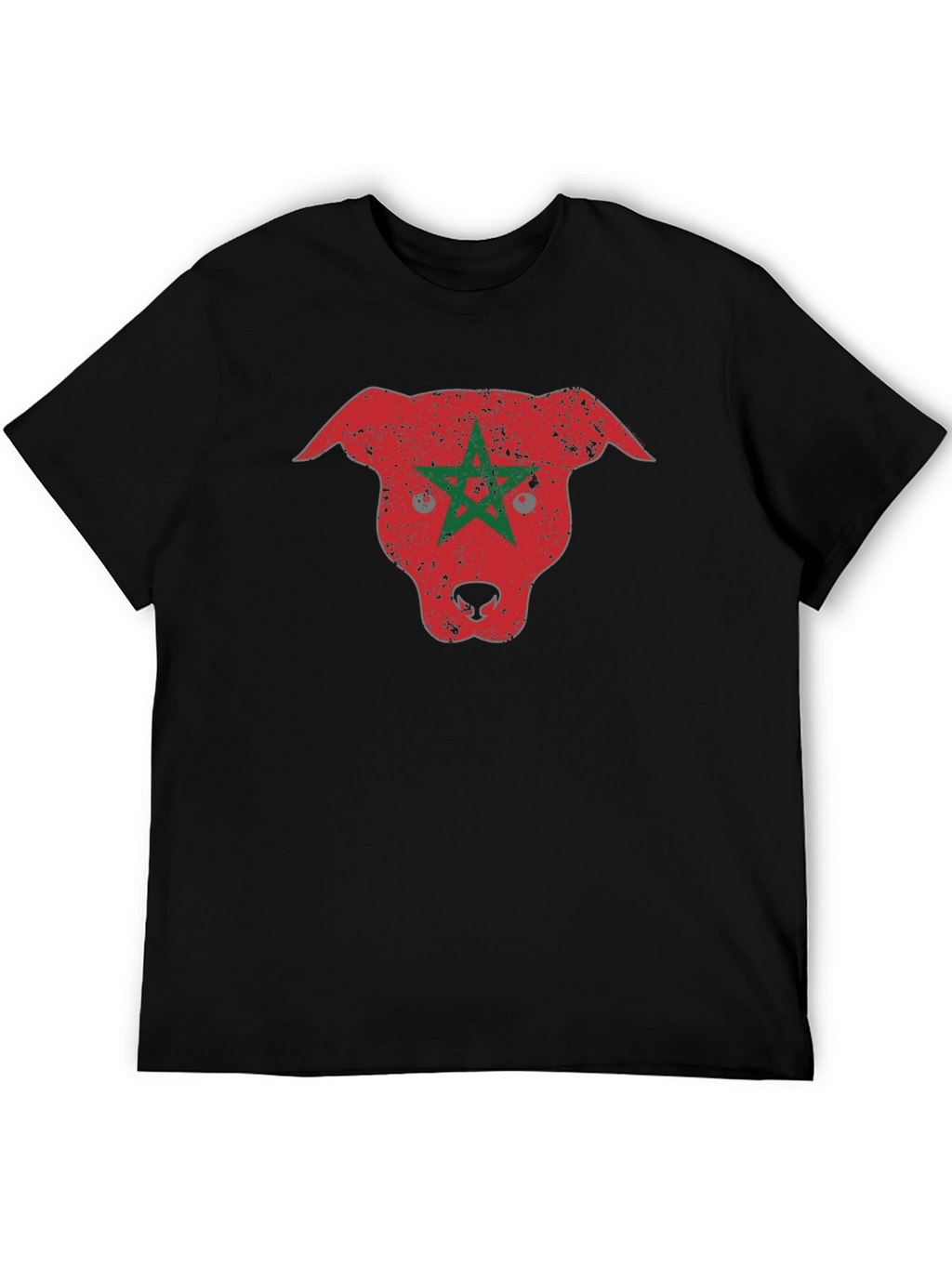 Morocco Pitbull Graphic Tee - Black T-Shirt