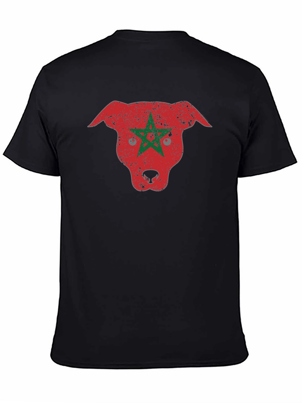 Morocco Pitbull Graphic Tee - Black T-Shirt