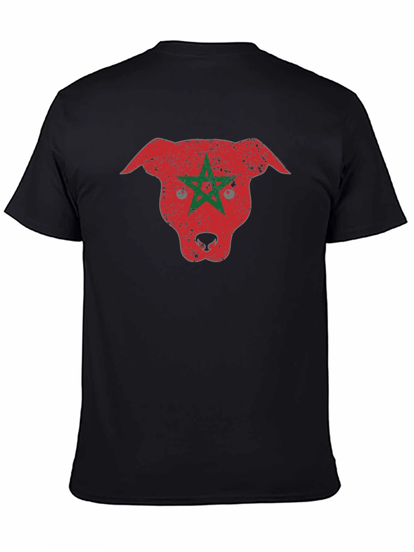 Morocco Pitbull Graphic Tee - Black T-Shirt
