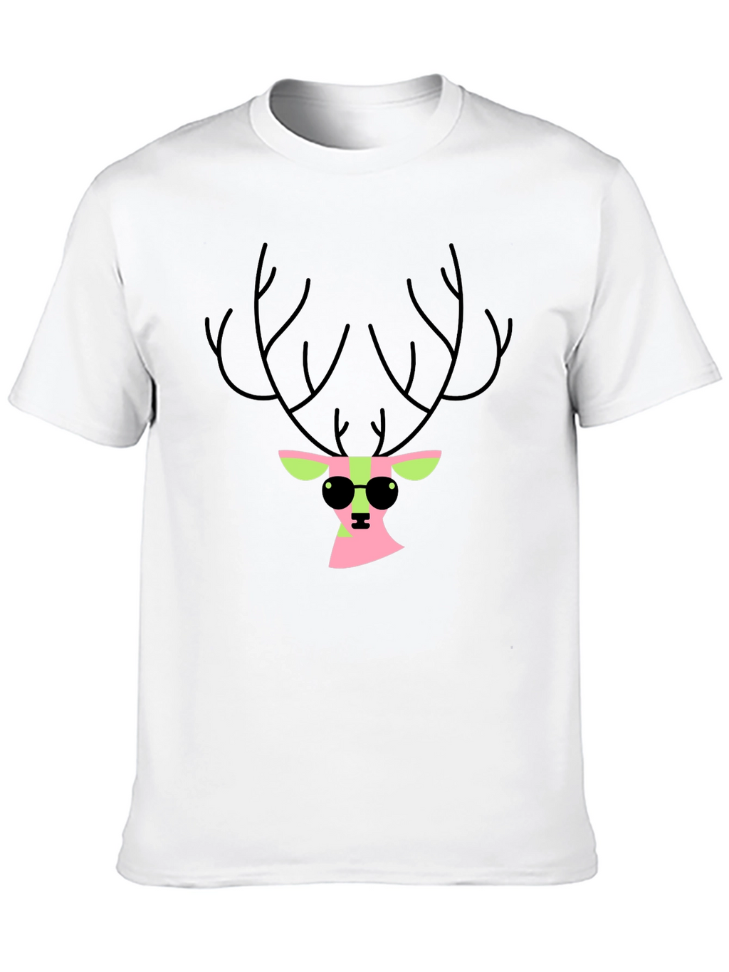 Cool Deer Black T-Shirt
