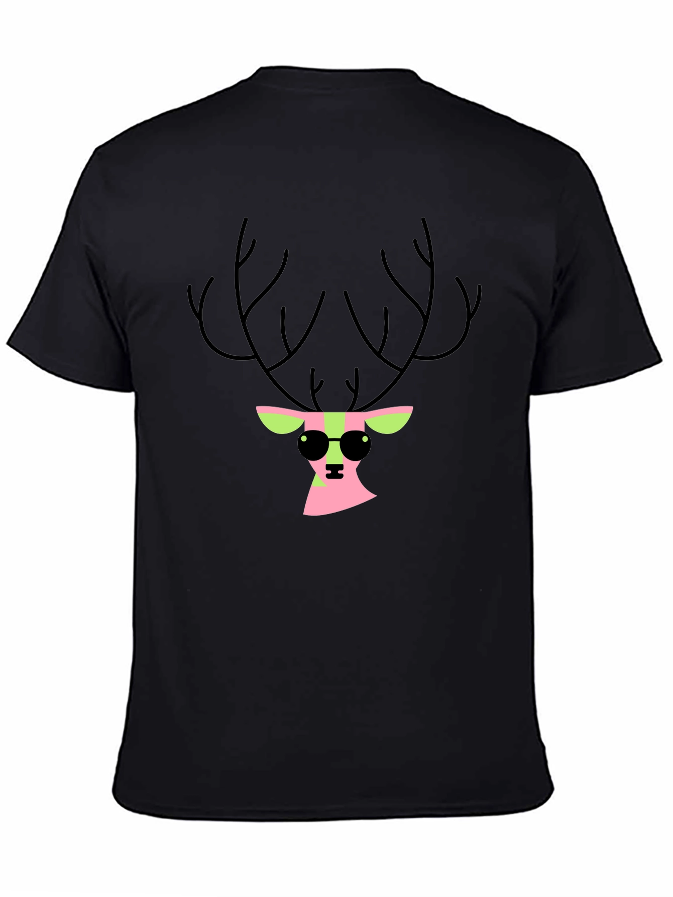 Cool Deer Black T-Shirt