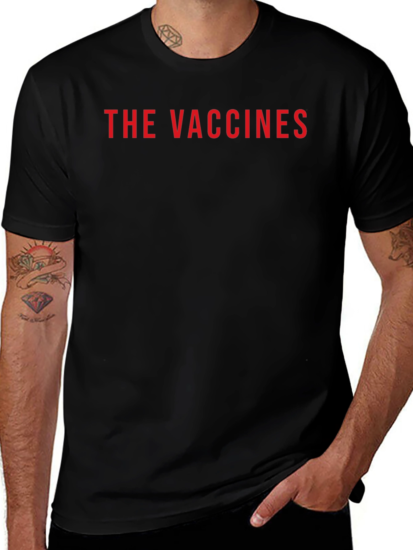 The Vaccines Band Logo T-Shirt - Black