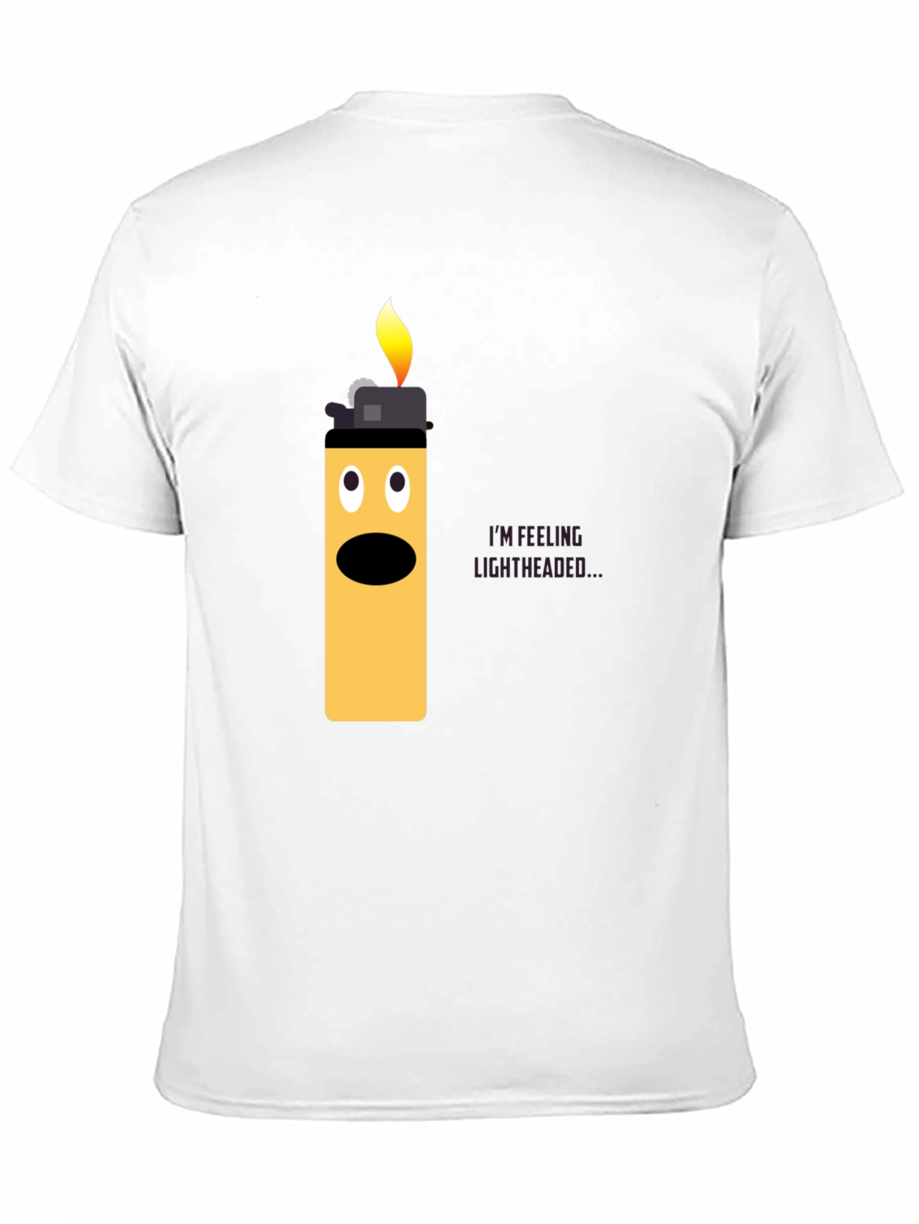 Lightheaded Lighter Graphic T-Shirt - Funny Humor Tee