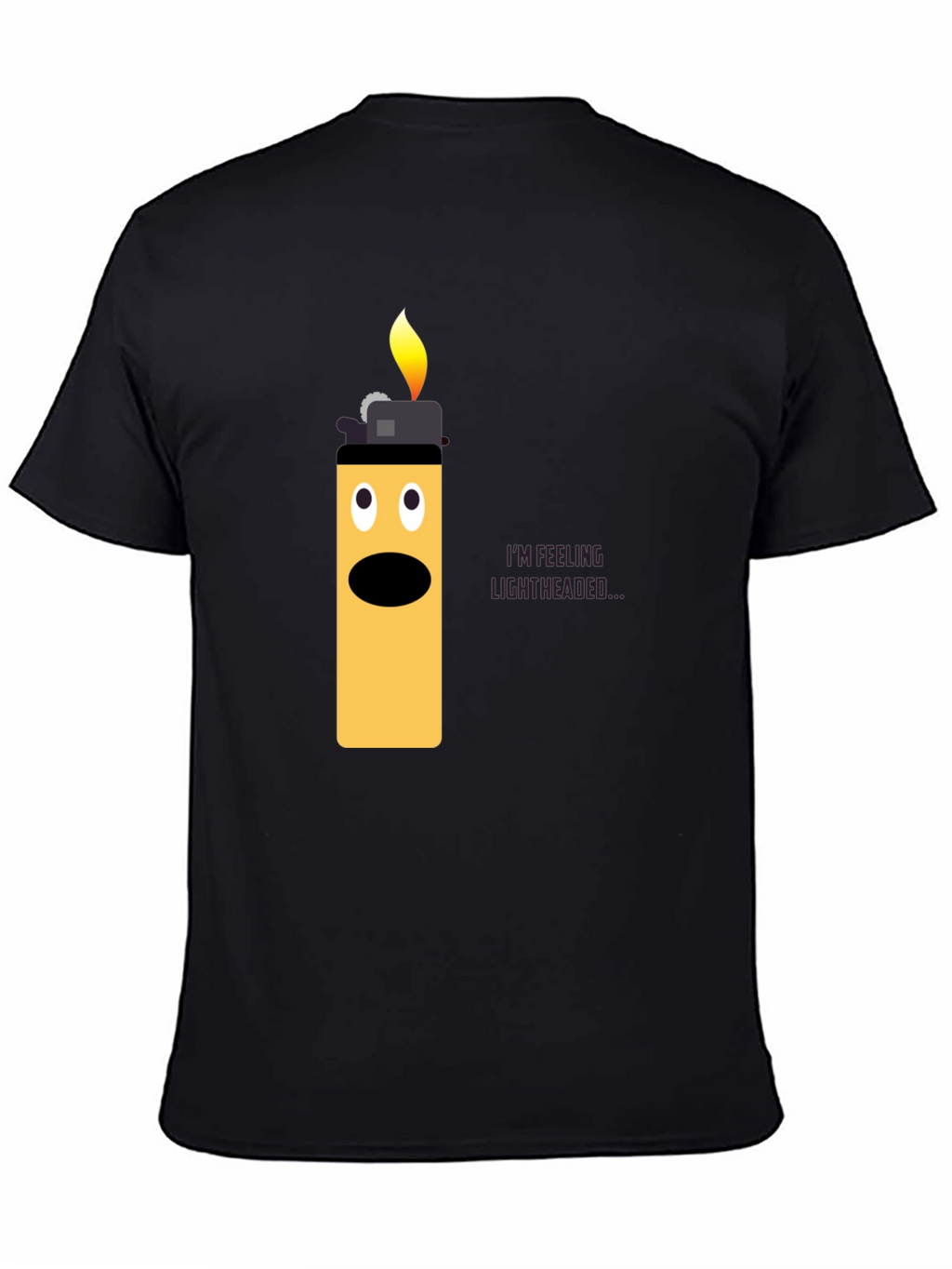 Lightheaded Lighter Graphic T-Shirt - Funny Humor Tee