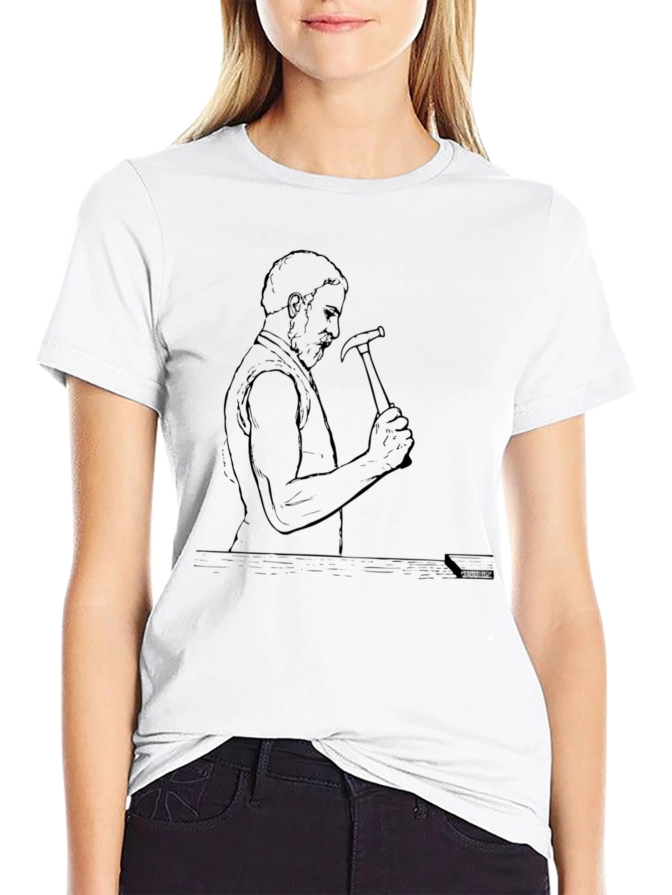 Artisan Hammering T-Shirt - Black