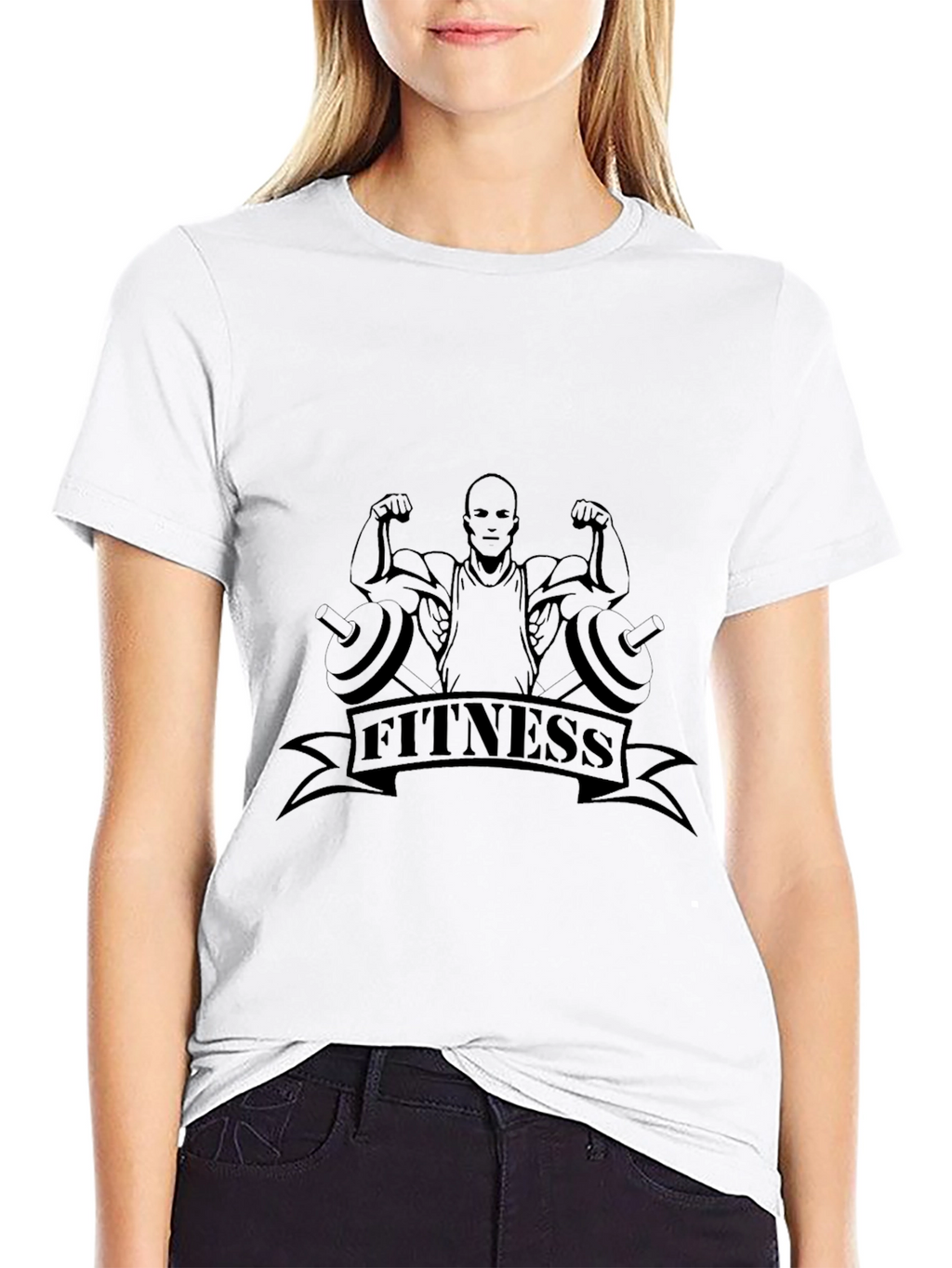 Fitness Graphic Black T-Shirt