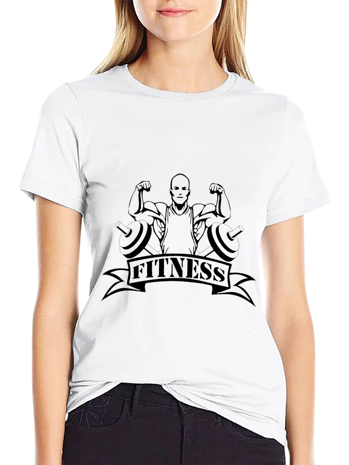 Fitness Graphic Black T-Shirt