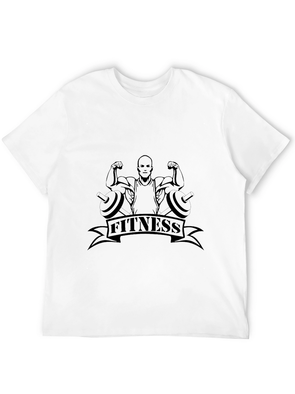 Fitness Graphic Black T-Shirt