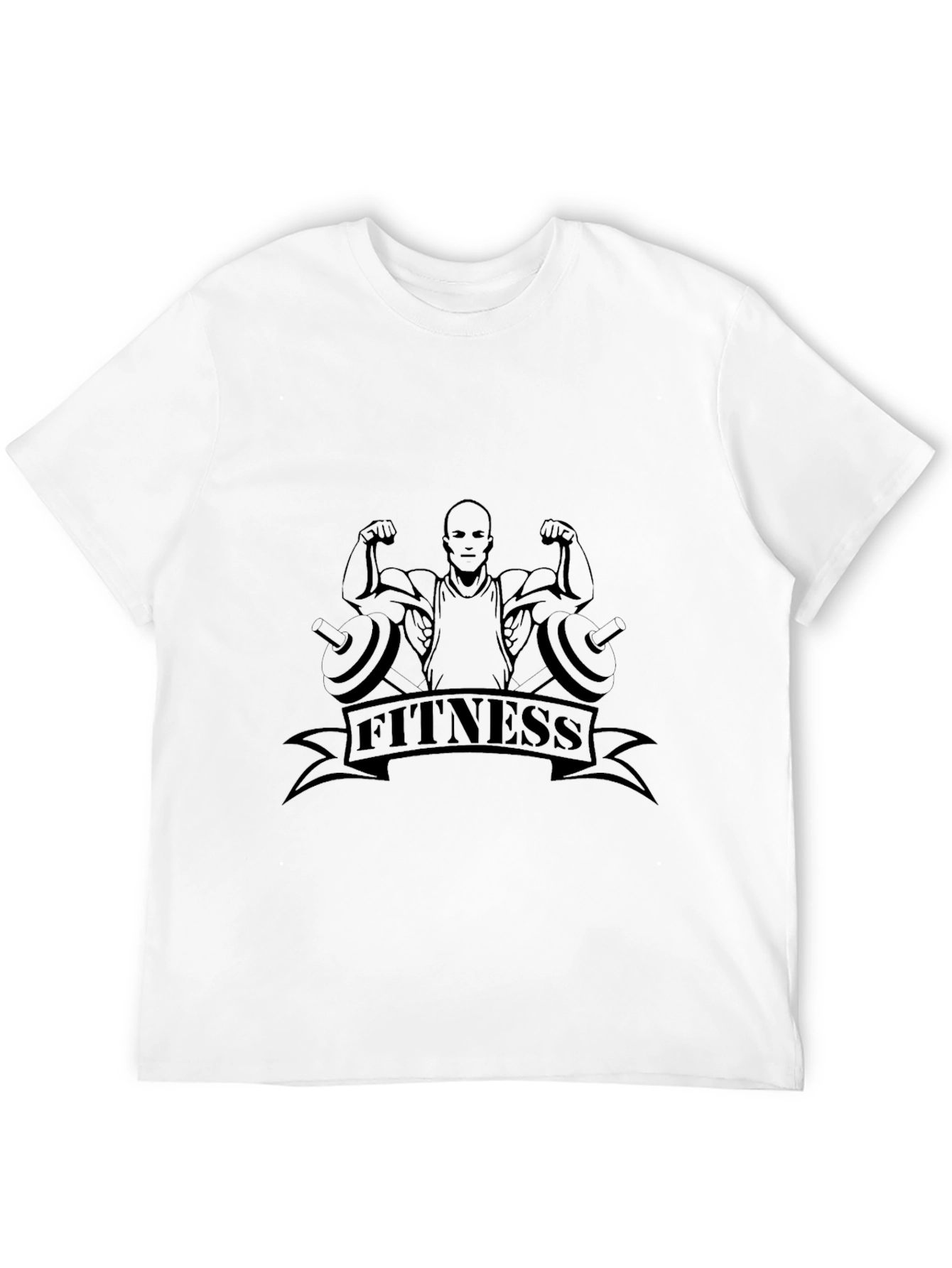 Fitness Graphic Black T-Shirt