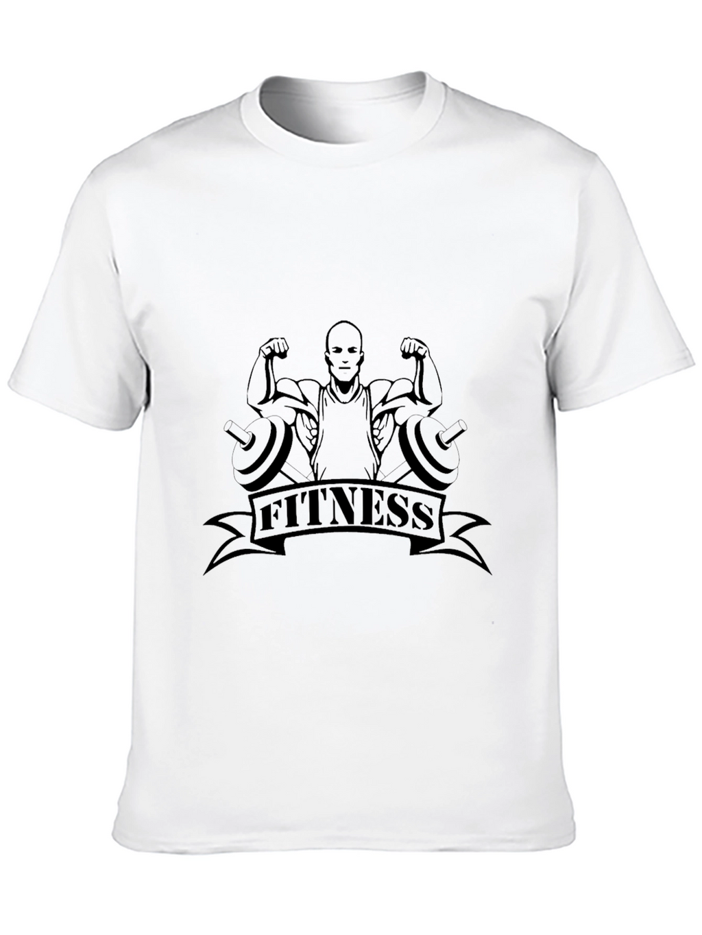 Fitness Graphic Black T-Shirt