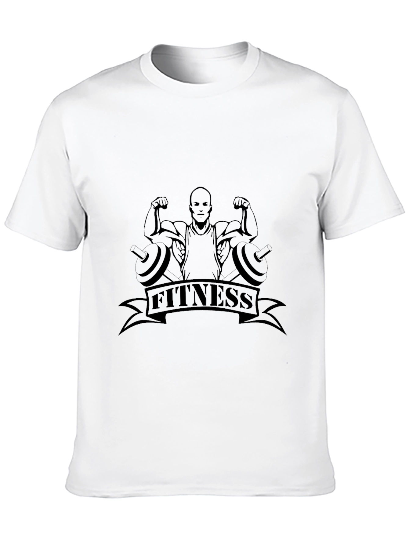 Fitness Graphic Black T-Shirt