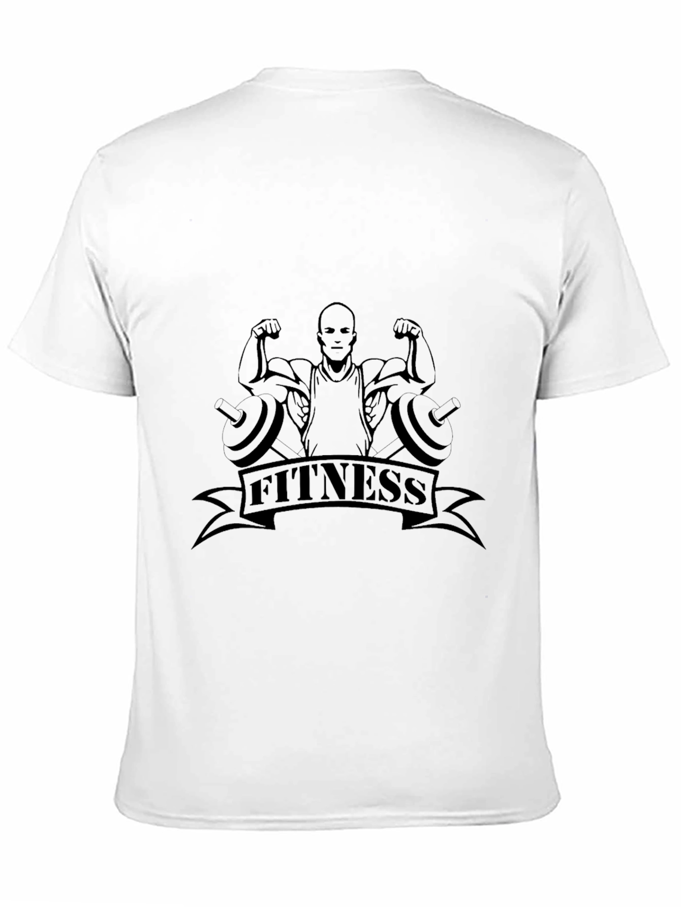 Fitness Graphic Black T-Shirt