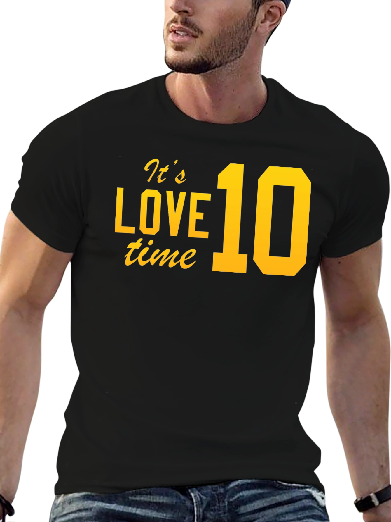 Its Love 10 Time Black T-Shirt