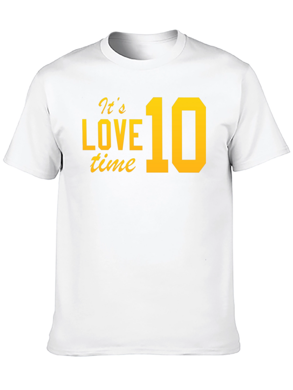 Its Love 10 Time Black T-Shirt