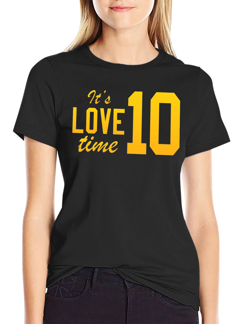 Its Love 10 Time Black T-Shirt