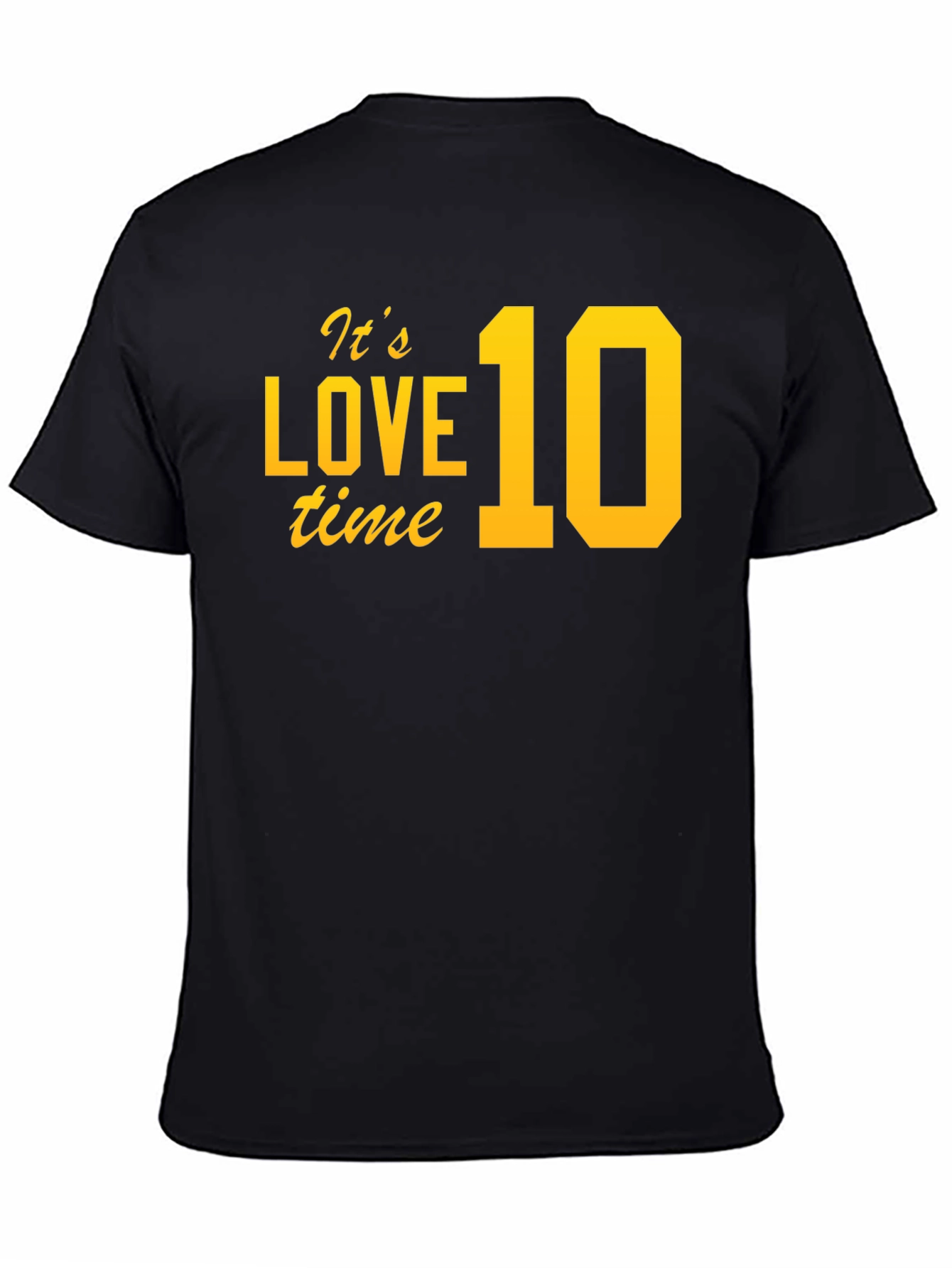 Its Love 10 Time Black T-Shirt