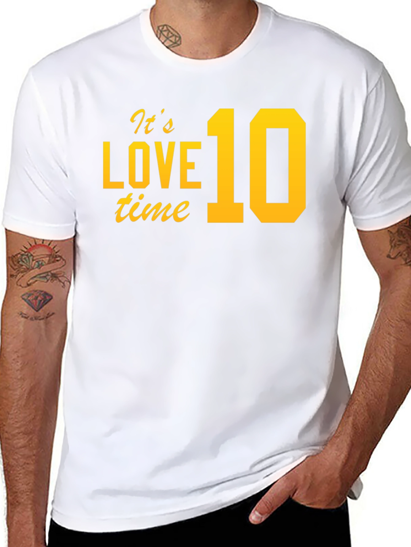 Its Love 10 Time Black T-Shirt