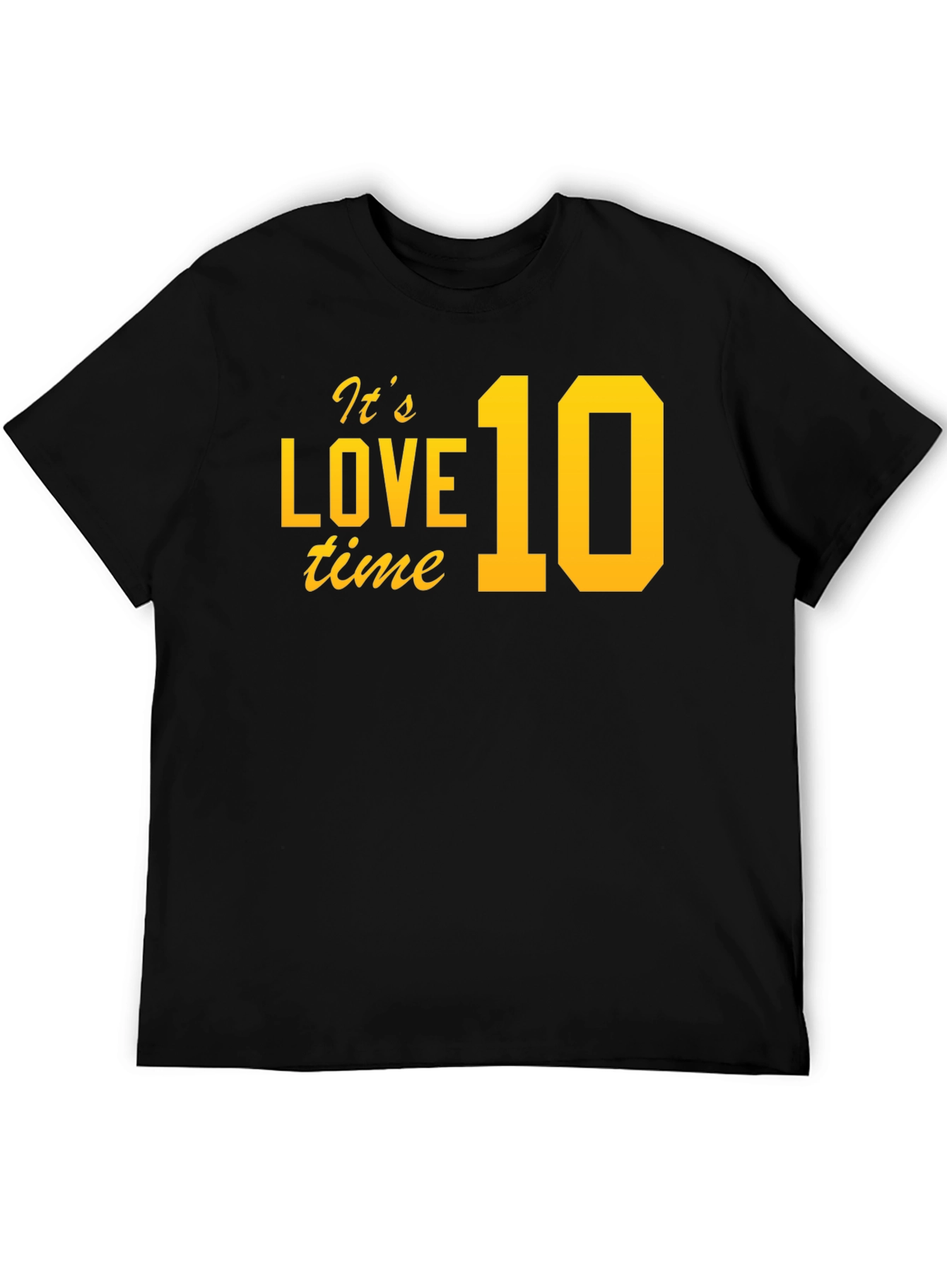 Its Love 10 Time Black T-Shirt