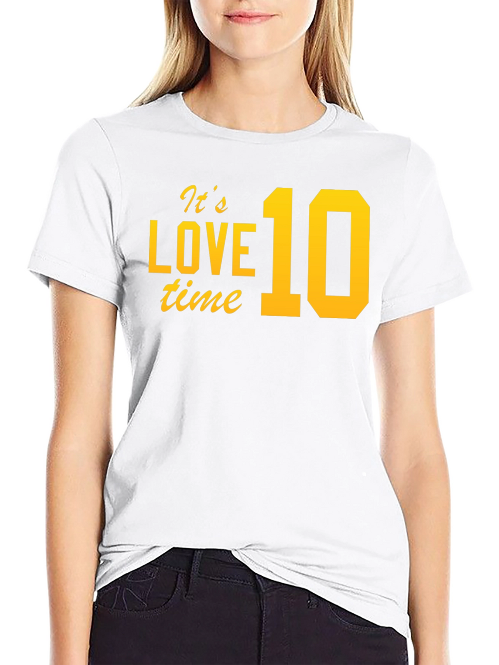 Its Love 10 Time Black T-Shirt