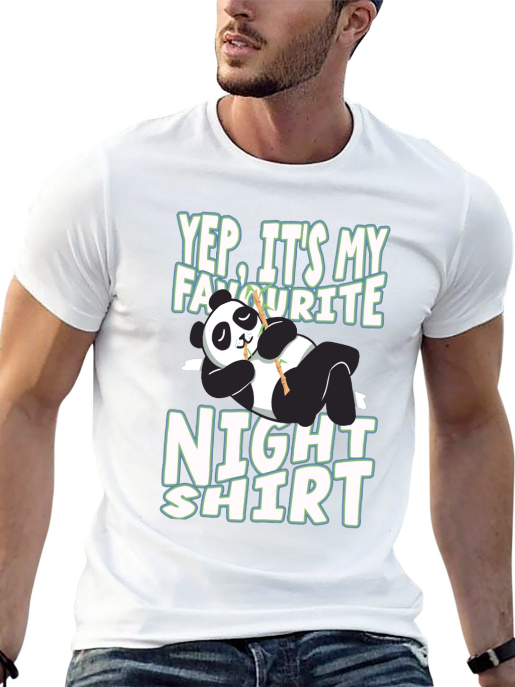 Funny Panda Night Shirt T-Shirt
