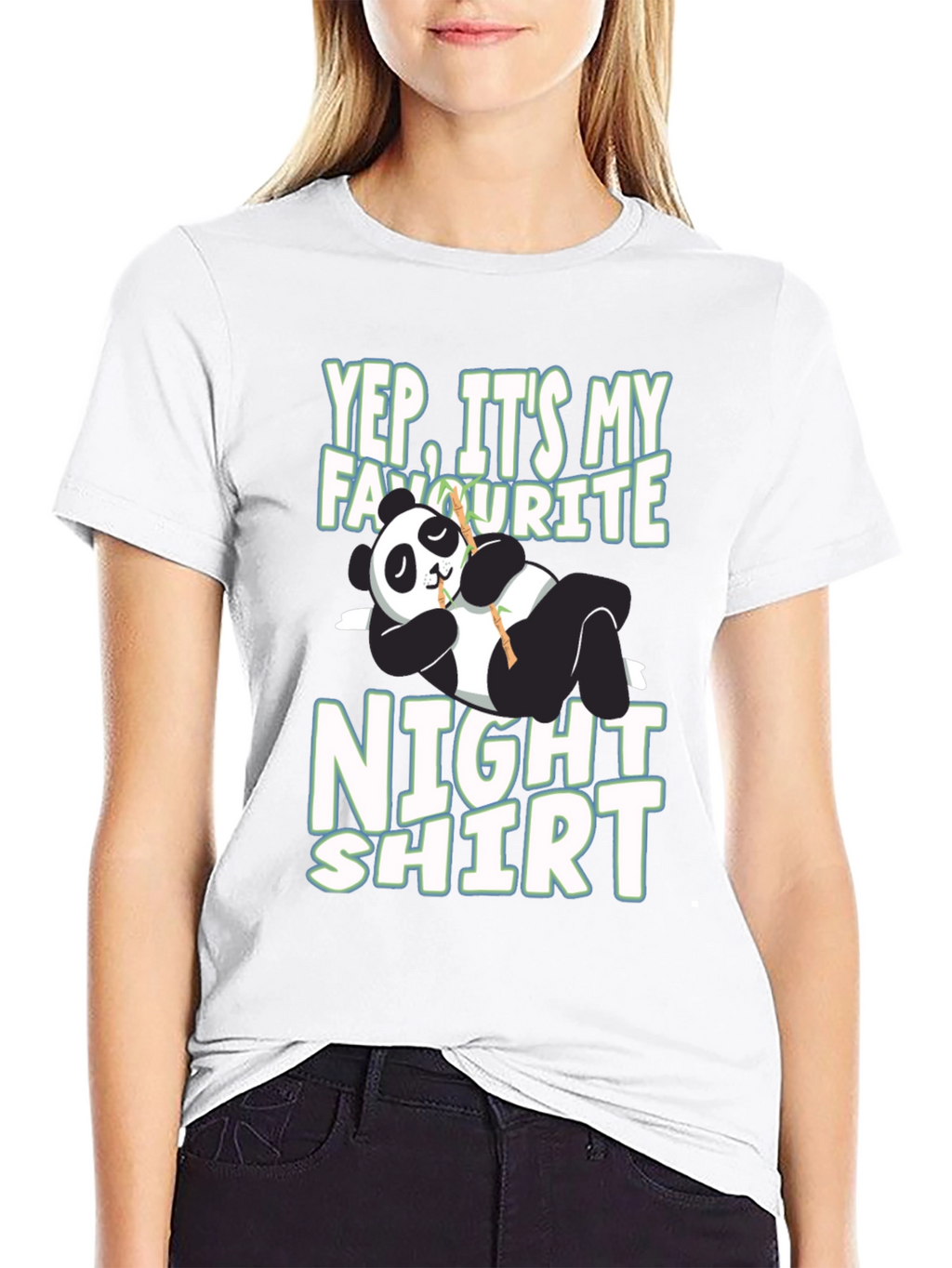Funny Panda Night Shirt T-Shirt