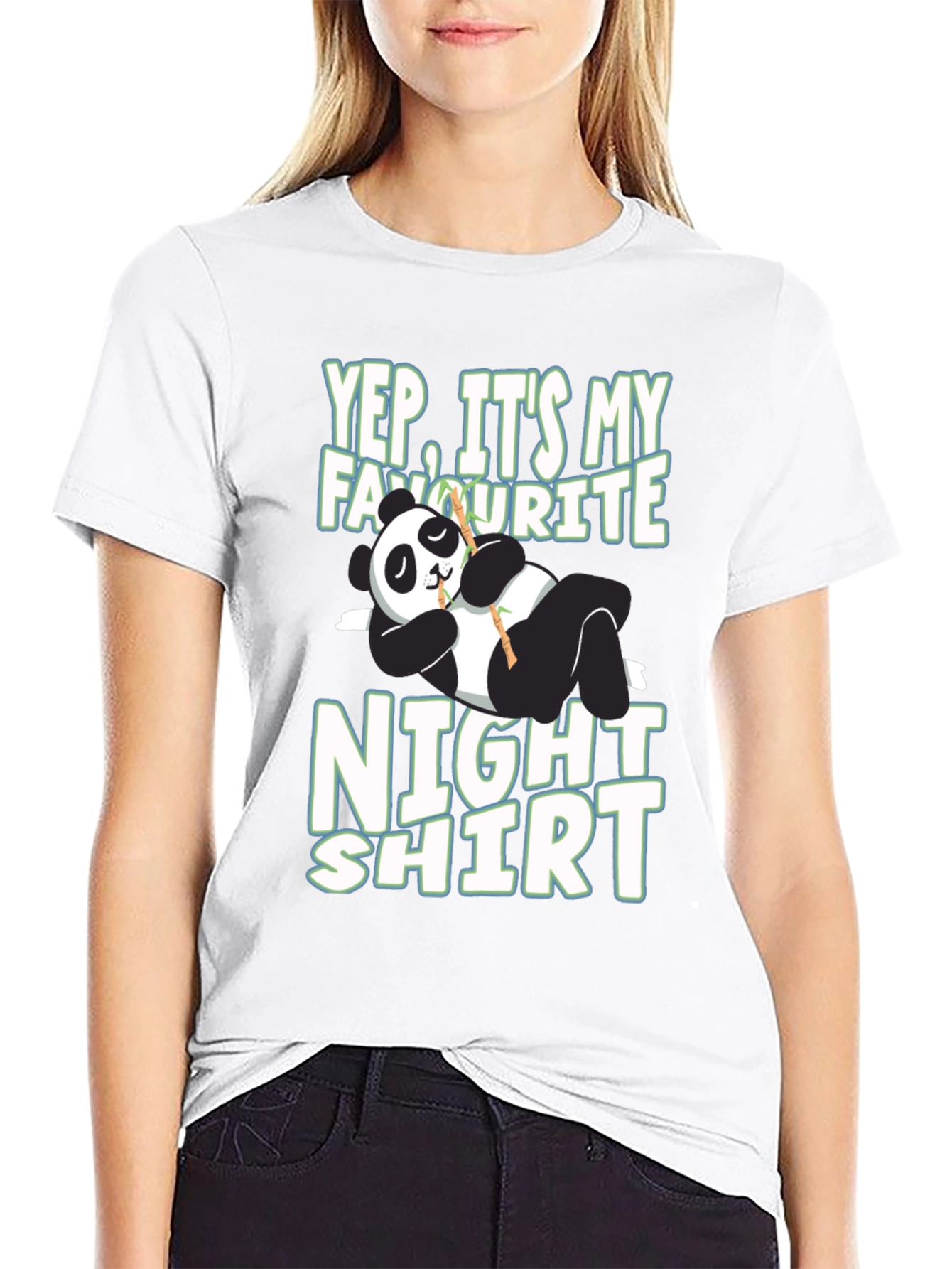 Funny Panda Night Shirt T-Shirt