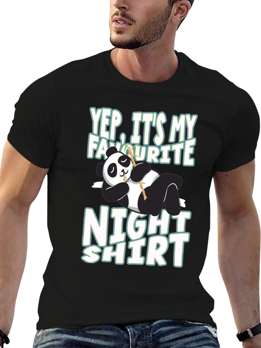 Funny Panda Night Shirt T-Shirt
