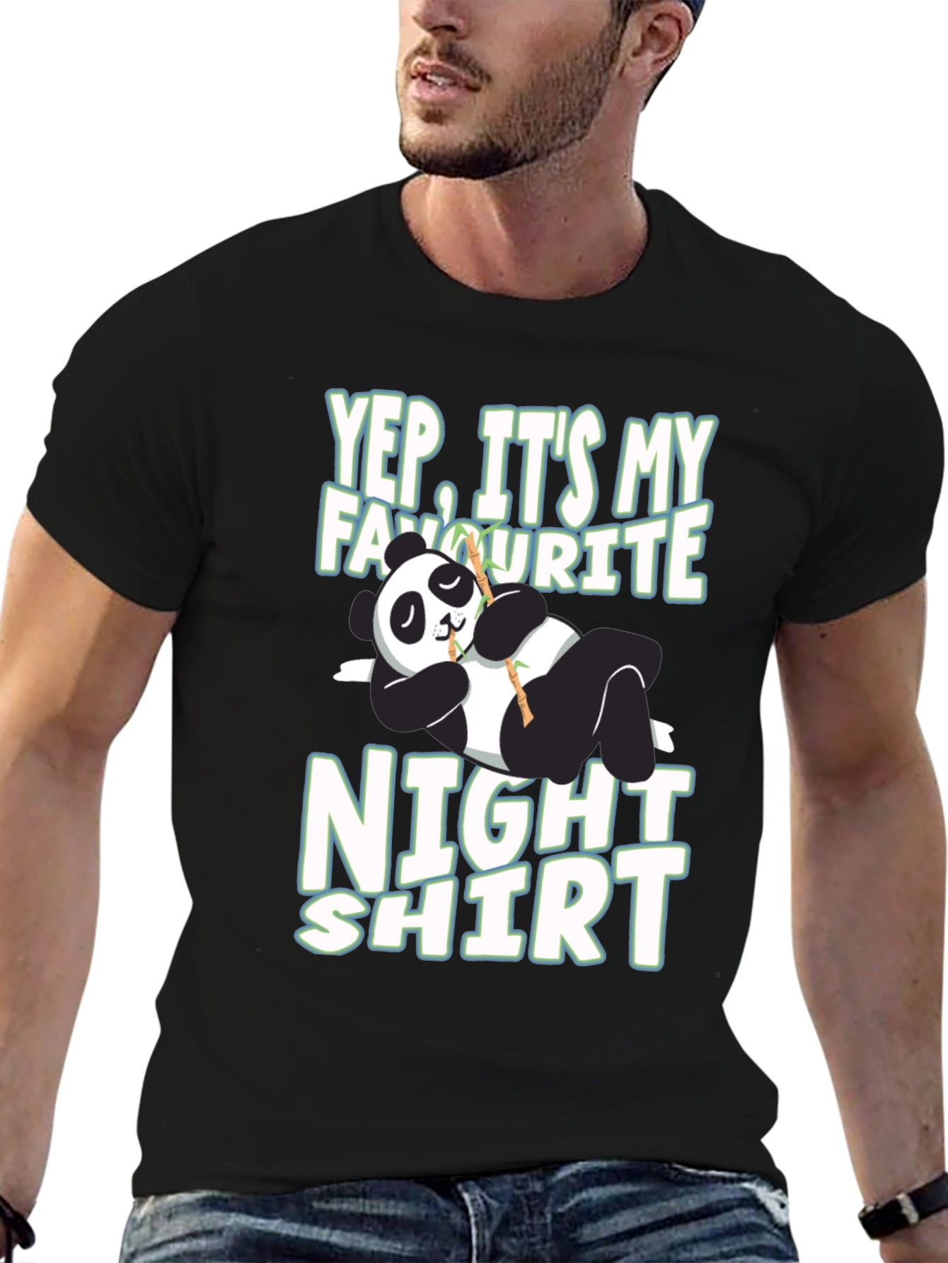 Funny Panda Night Shirt T-Shirt
