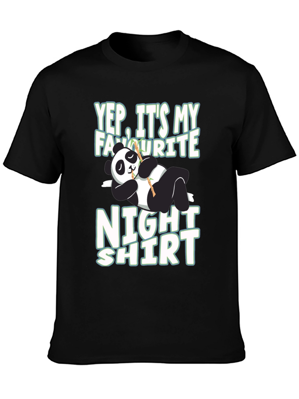 Funny Panda Night Shirt T-Shirt