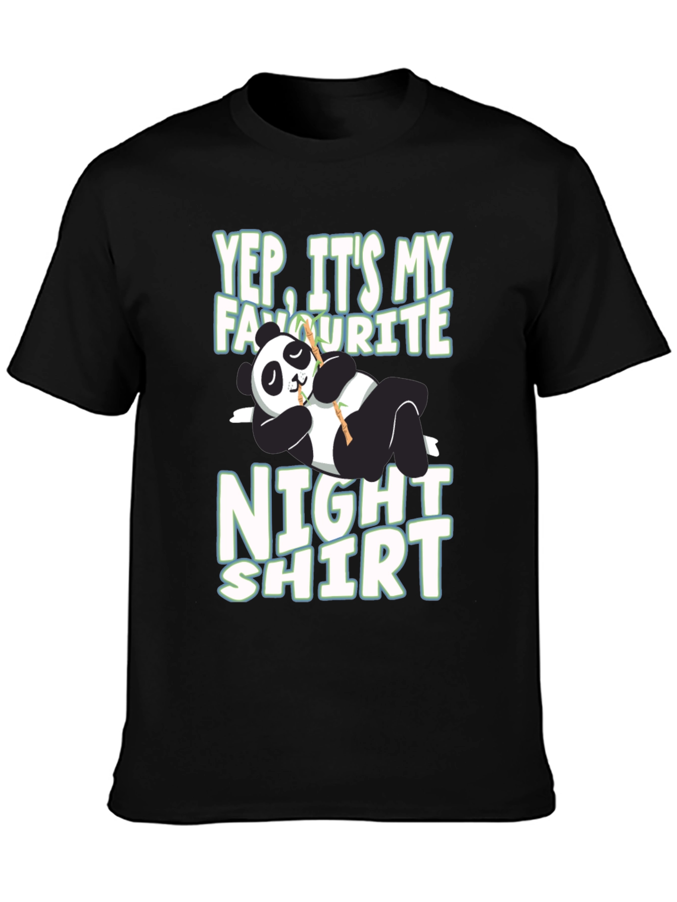 Funny Panda Night Shirt T-Shirt