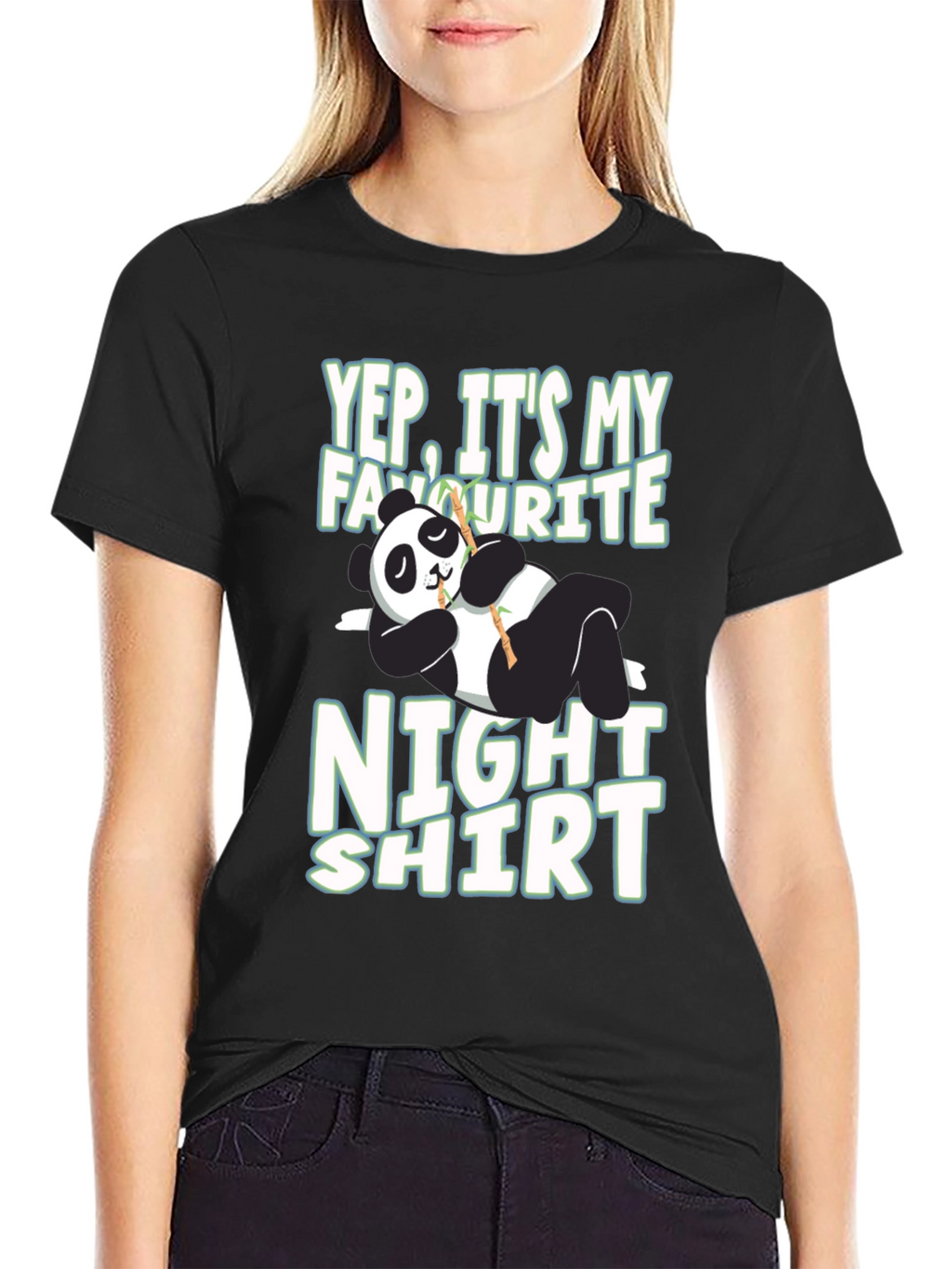 Funny Panda Night Shirt T-Shirt