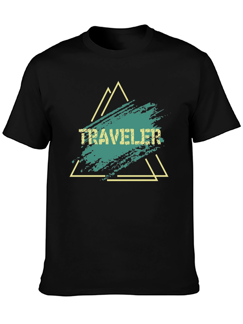 Traveler Graphic Tee - Black Cotton Blend
