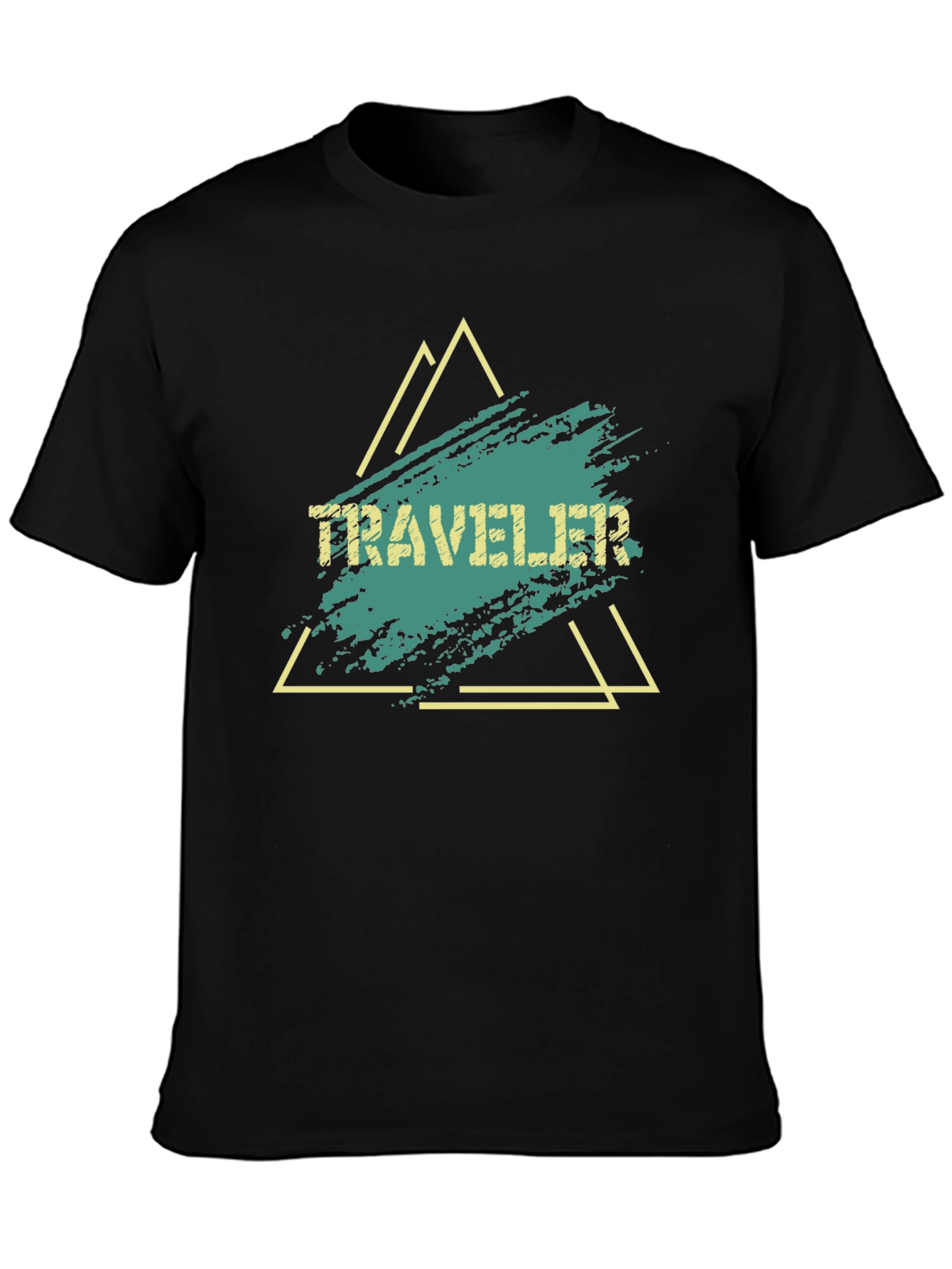 Traveler Graphic Tee - Black Cotton Blend