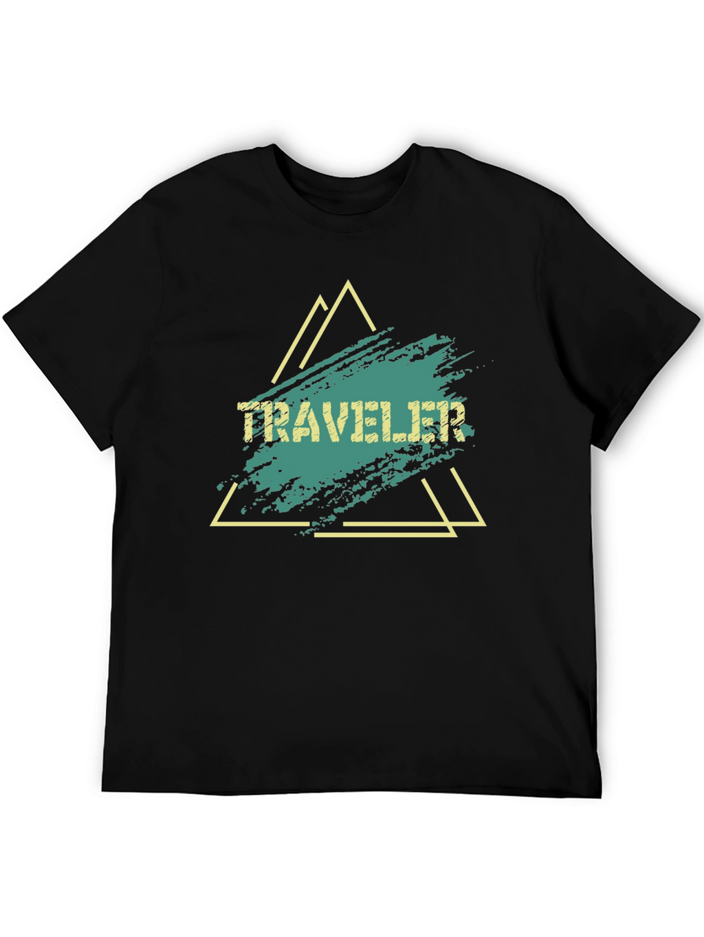 Traveler Graphic Tee - Black Cotton Blend