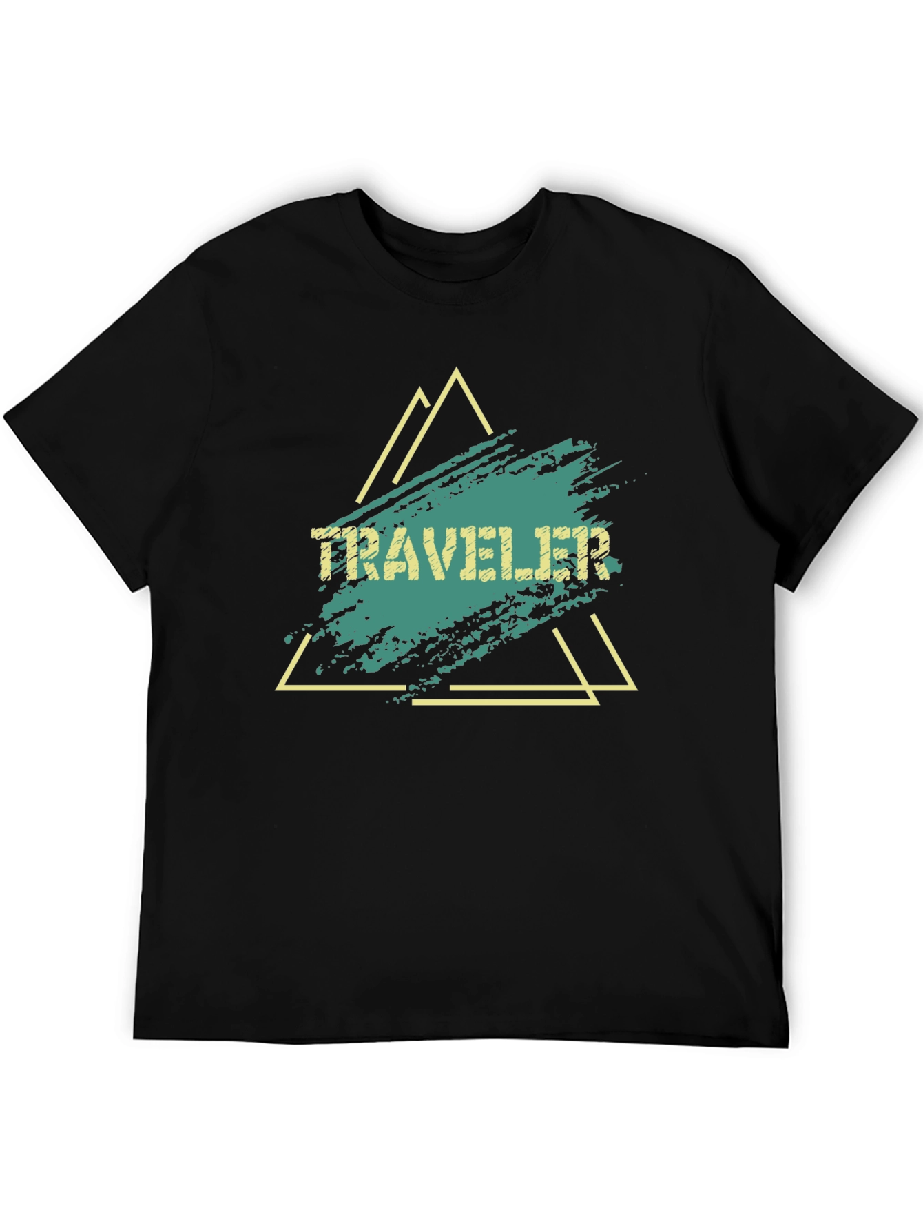 Traveler Graphic Tee - Black Cotton Blend
