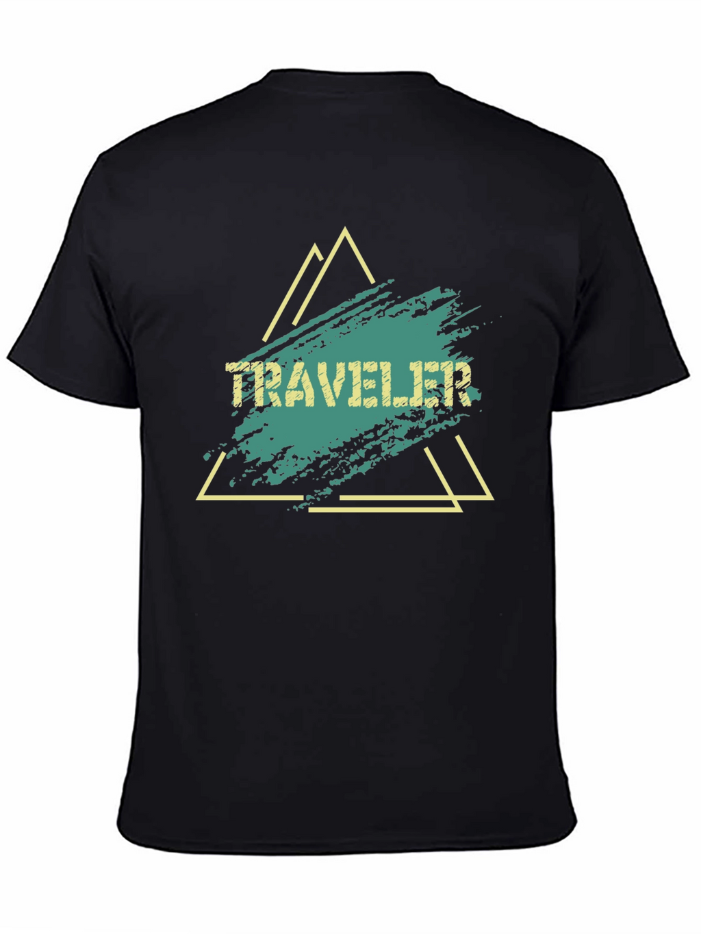 Traveler Graphic Tee - Black Cotton Blend