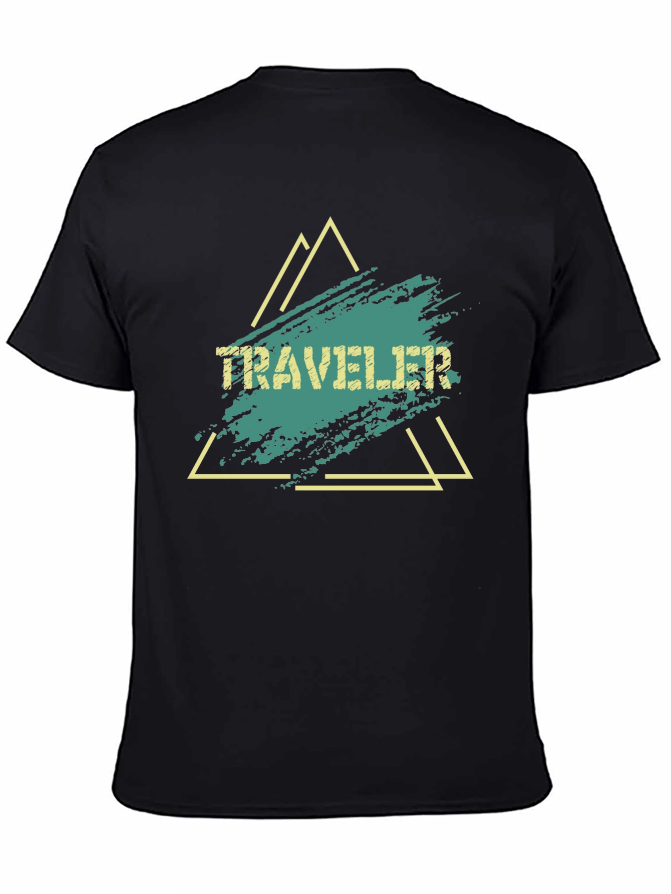 Traveler Graphic Tee - Black Cotton Blend