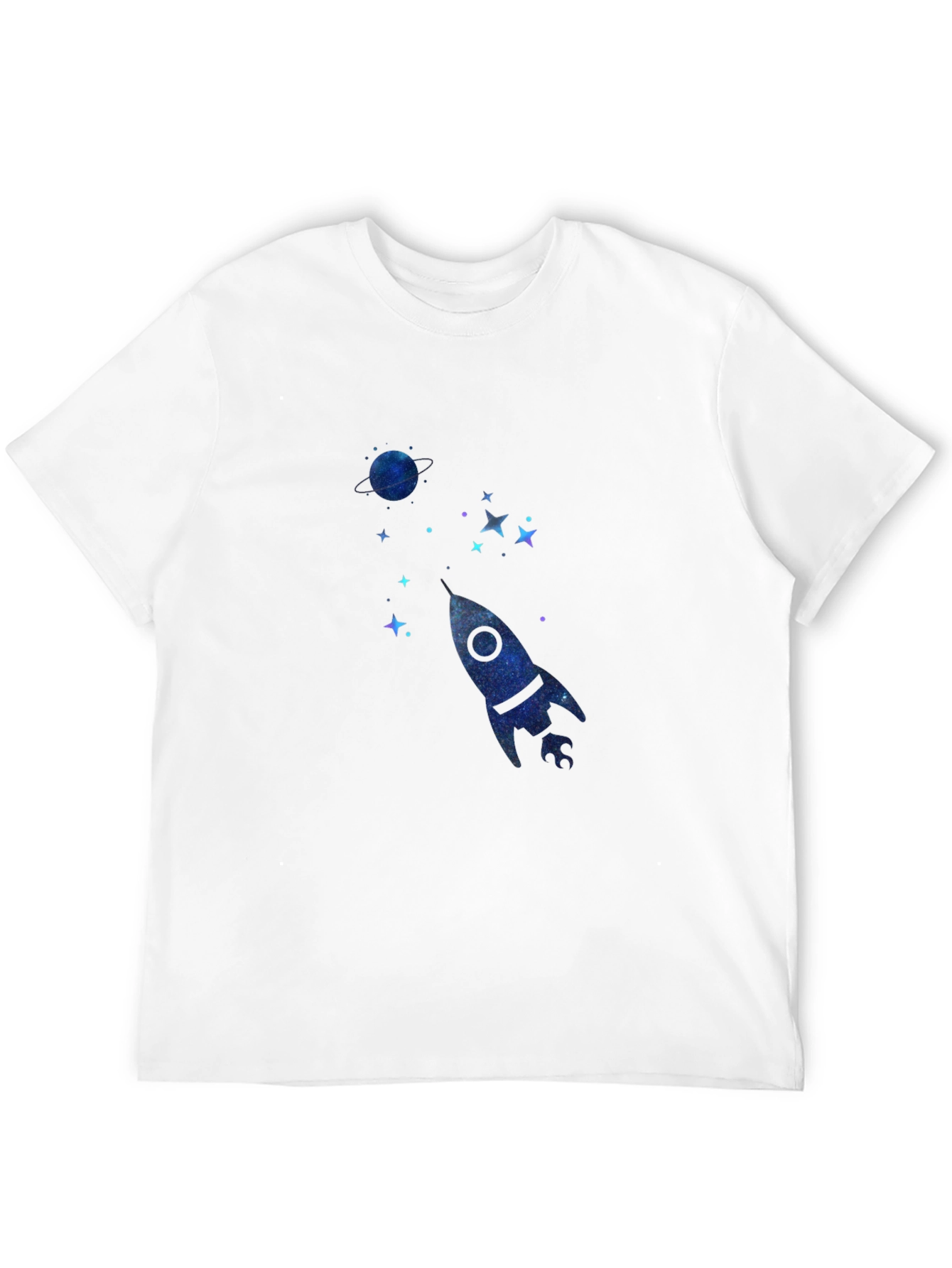 Cosmic Rocket Black T-Shirt
