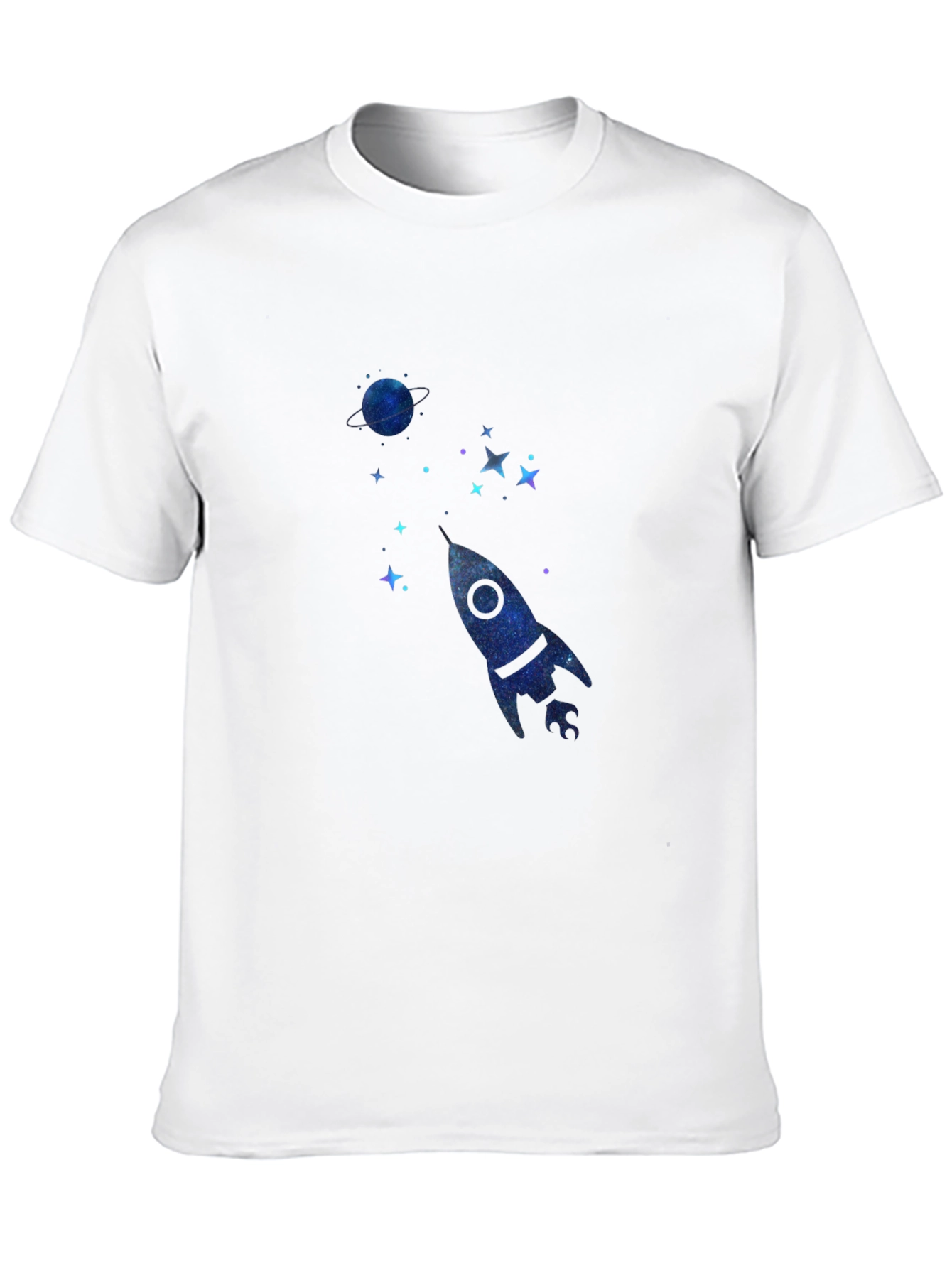 Cosmic Rocket Black T-Shirt
