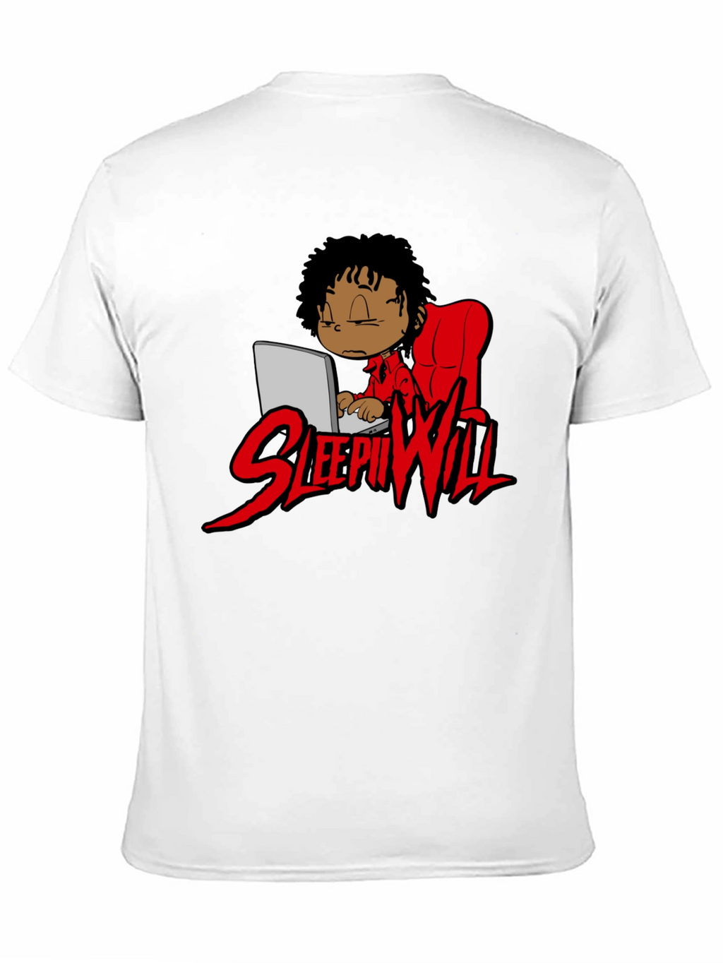Sleepii Will T-Shirt Black Graphic Print