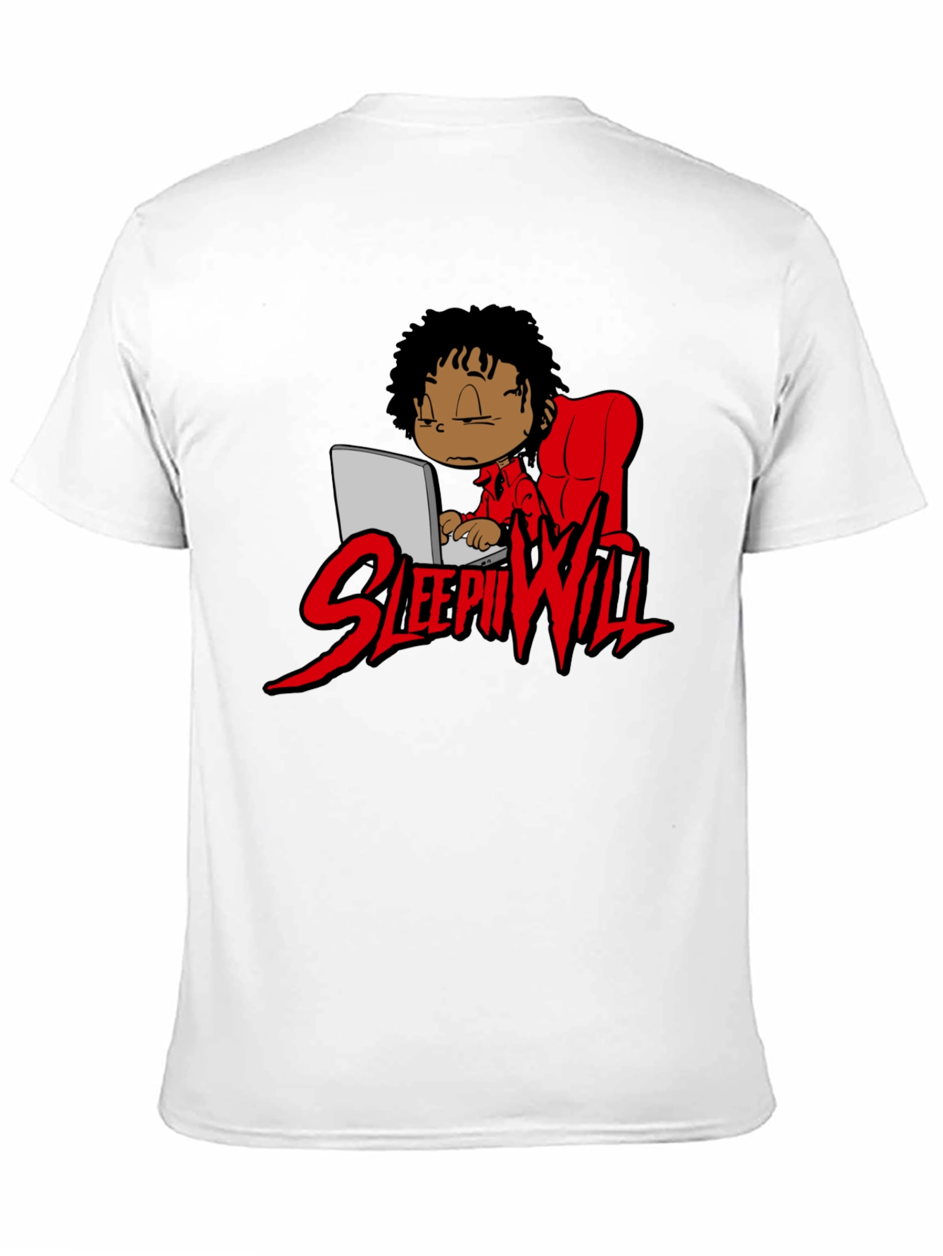 Sleepii Will T-Shirt Black Graphic Print