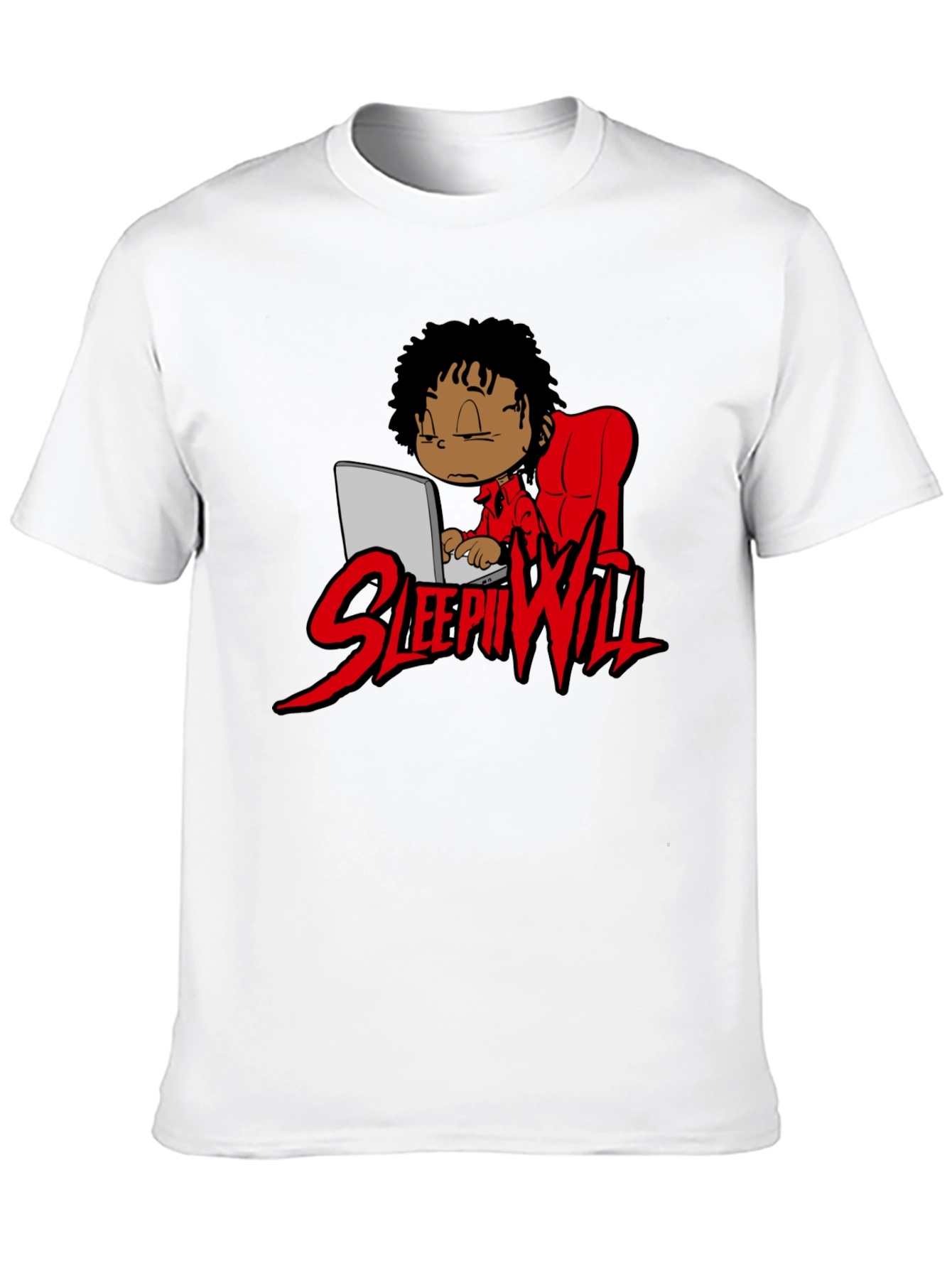 Sleepii Will T-Shirt Black Graphic Print