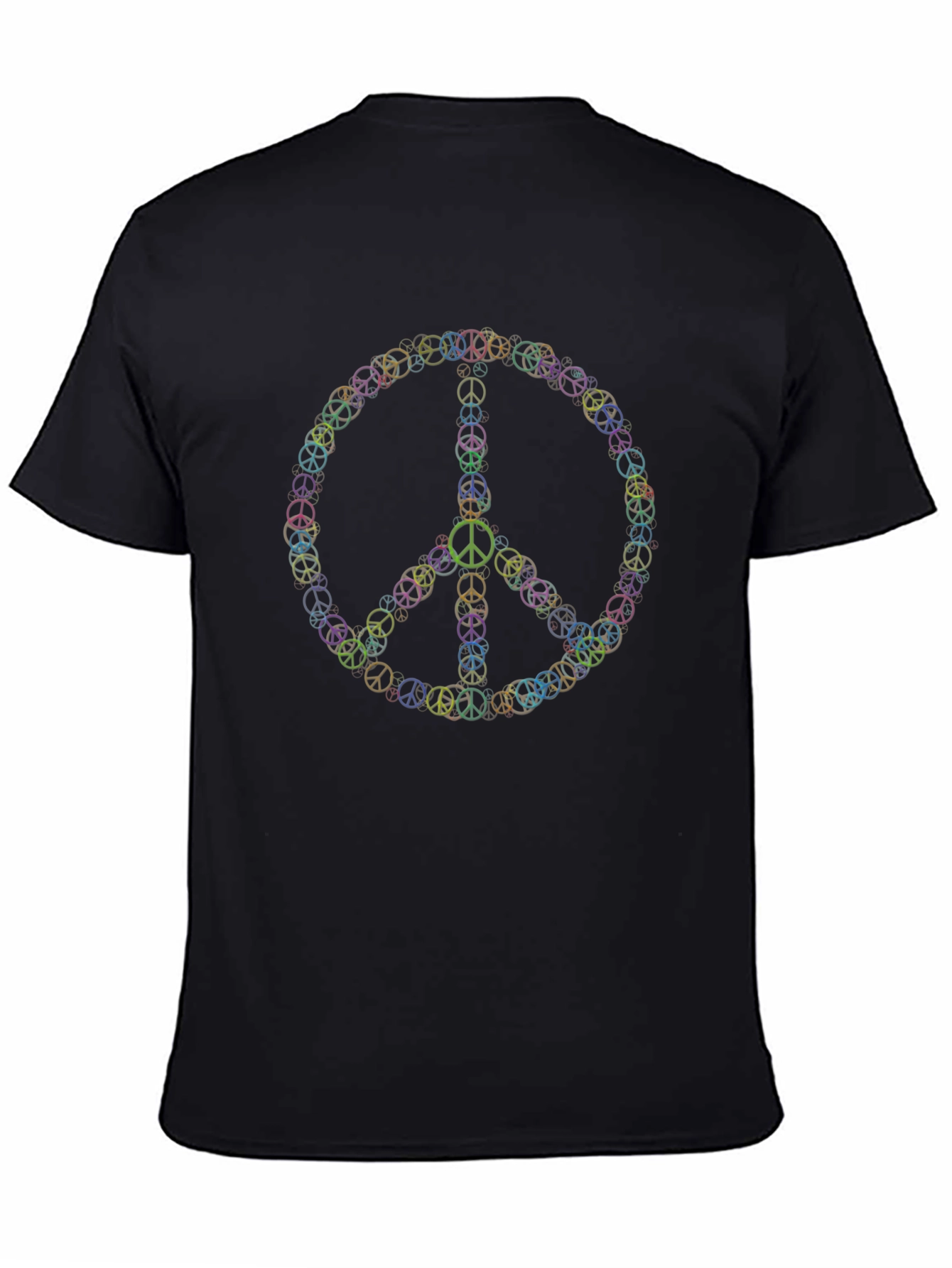 Peace Sign Graphic Tee - Black