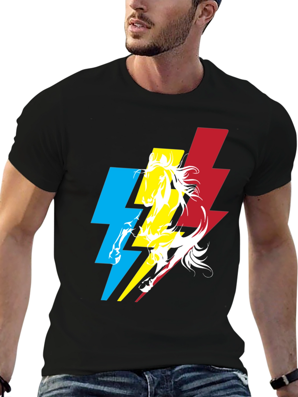 Lightning Horse Graphic Tee