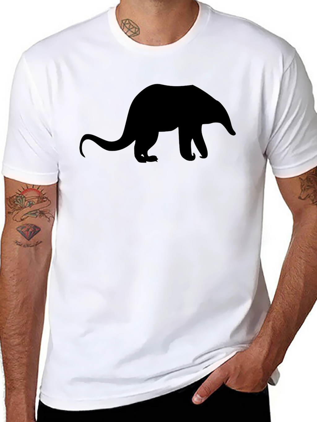 Silhouette Anteater Black T-Shirt